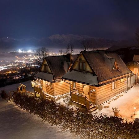 Domki Widokowe Wooden Luxury Chalet & Jacuzzi Zab Eksteriør billede
