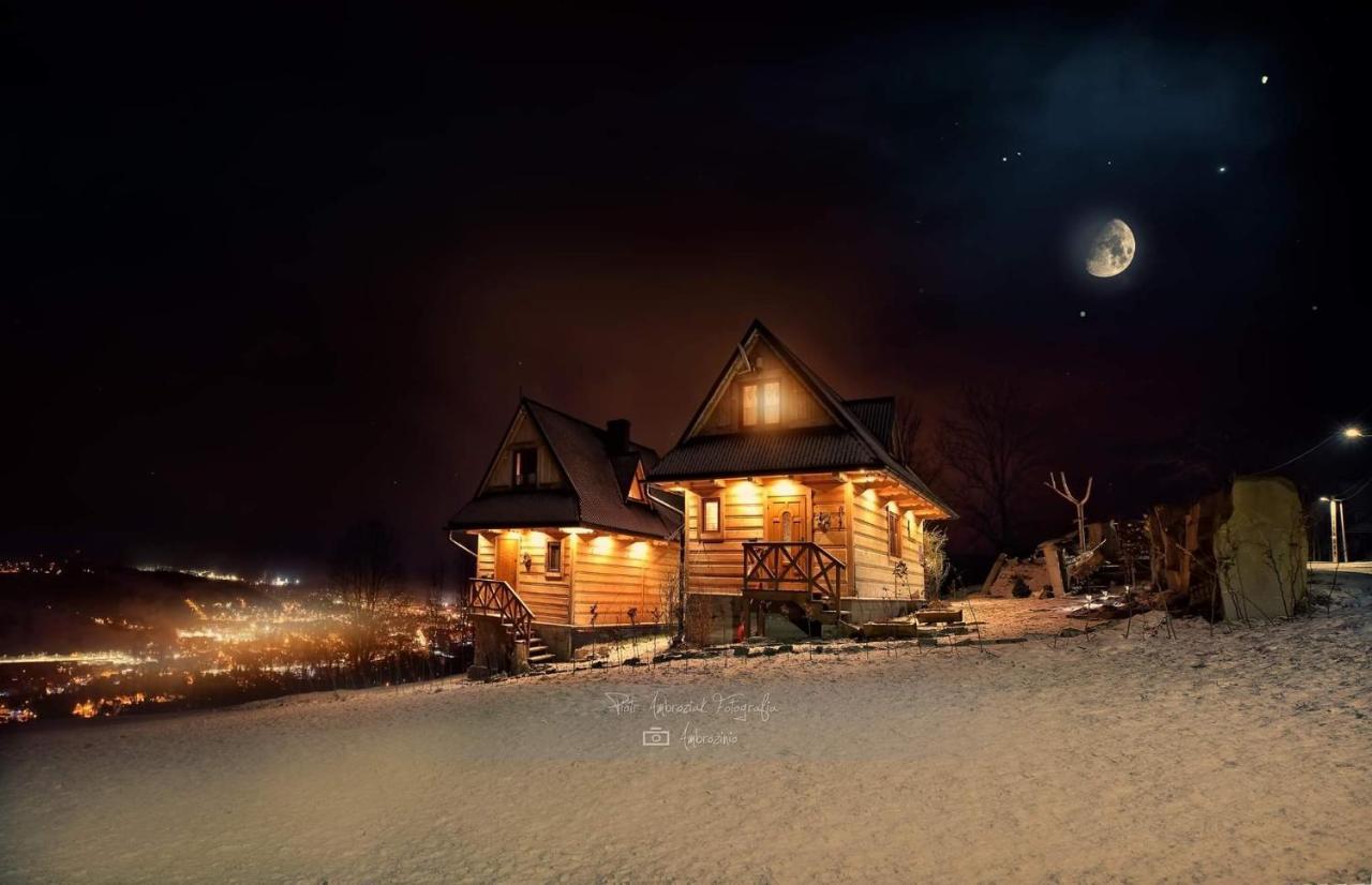 Domki Widokowe Wooden Luxury Chalet & Jacuzzi Zab Eksteriør billede