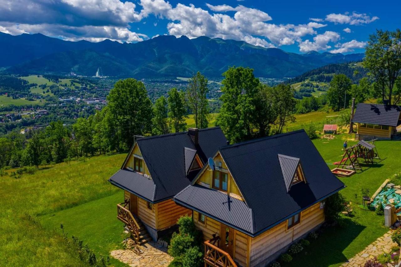 Domki Widokowe Wooden Luxury Chalet & Jacuzzi Zab Eksteriør billede