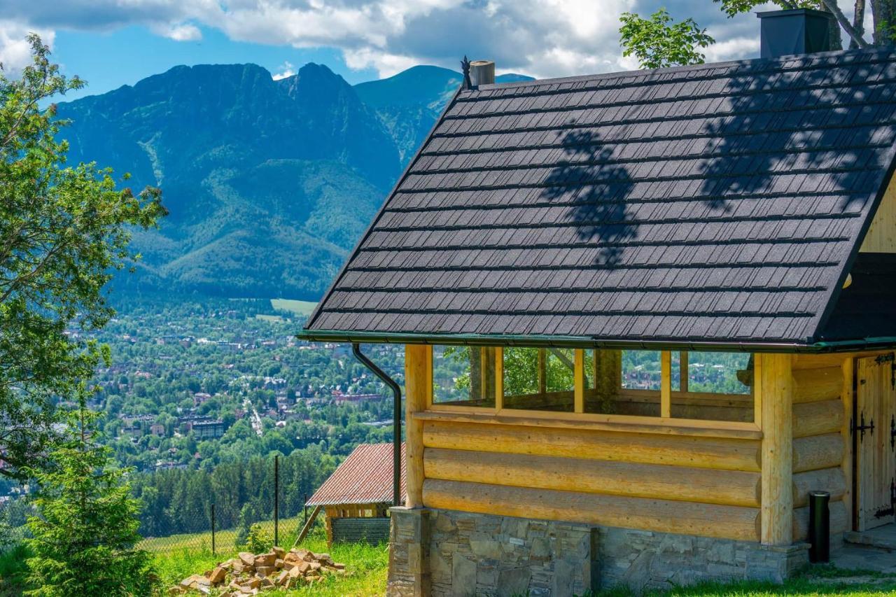 Domki Widokowe Wooden Luxury Chalet & Jacuzzi Zab Eksteriør billede