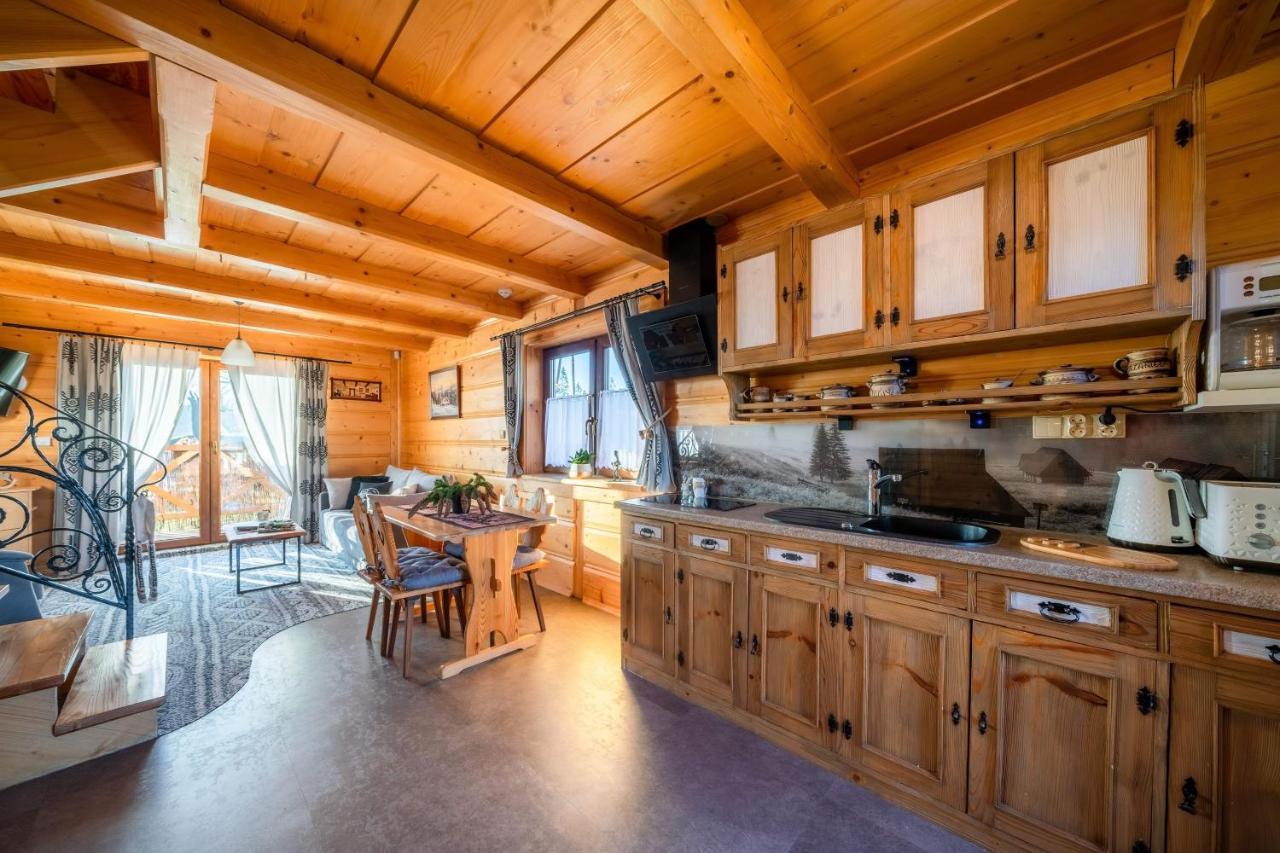 Domki Widokowe Wooden Luxury Chalet & Jacuzzi Zab Eksteriør billede