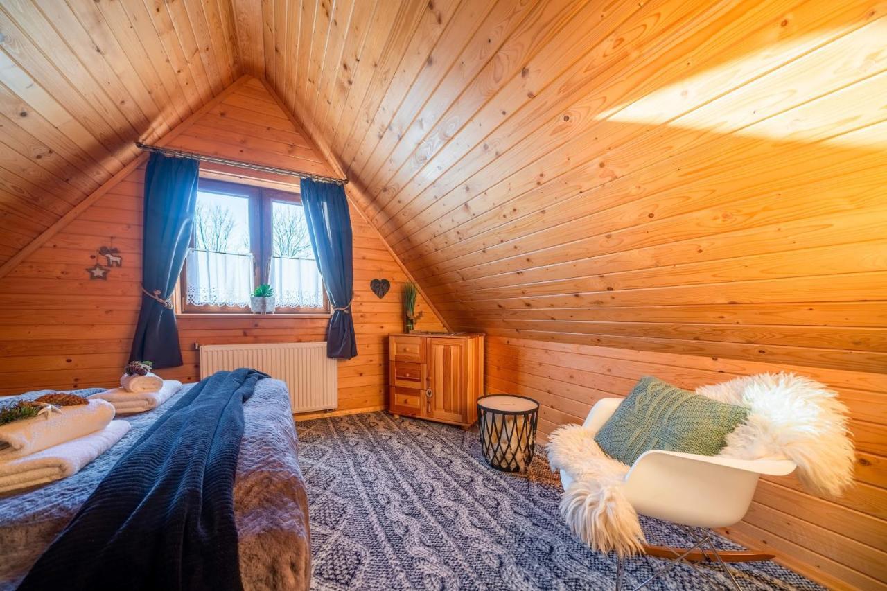 Domki Widokowe Wooden Luxury Chalet & Jacuzzi Zab Eksteriør billede