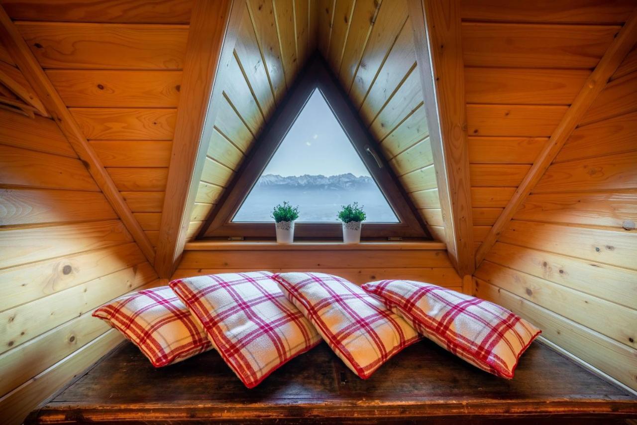 Domki Widokowe Wooden Luxury Chalet & Jacuzzi Zab Eksteriør billede