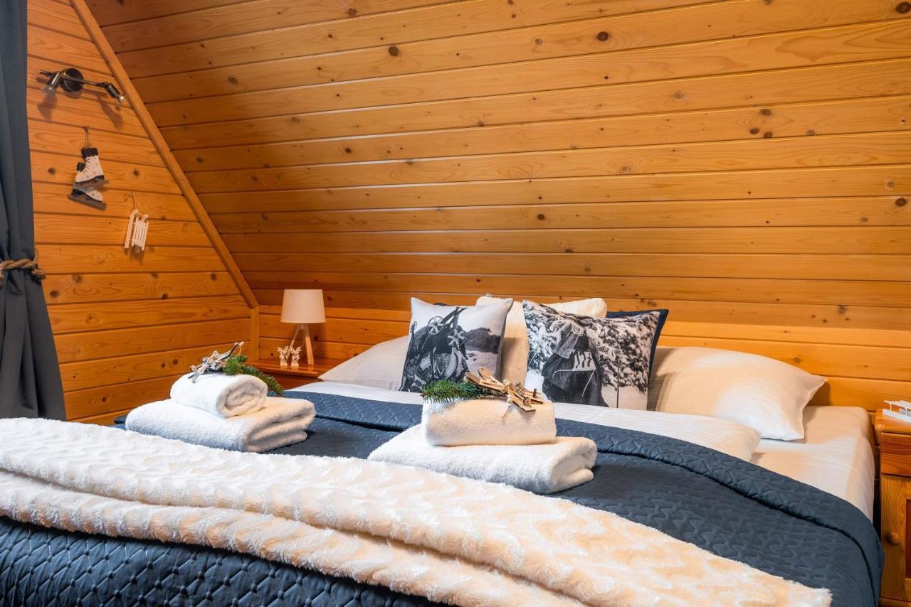 Domki Widokowe Wooden Luxury Chalet & Jacuzzi Zab Eksteriør billede