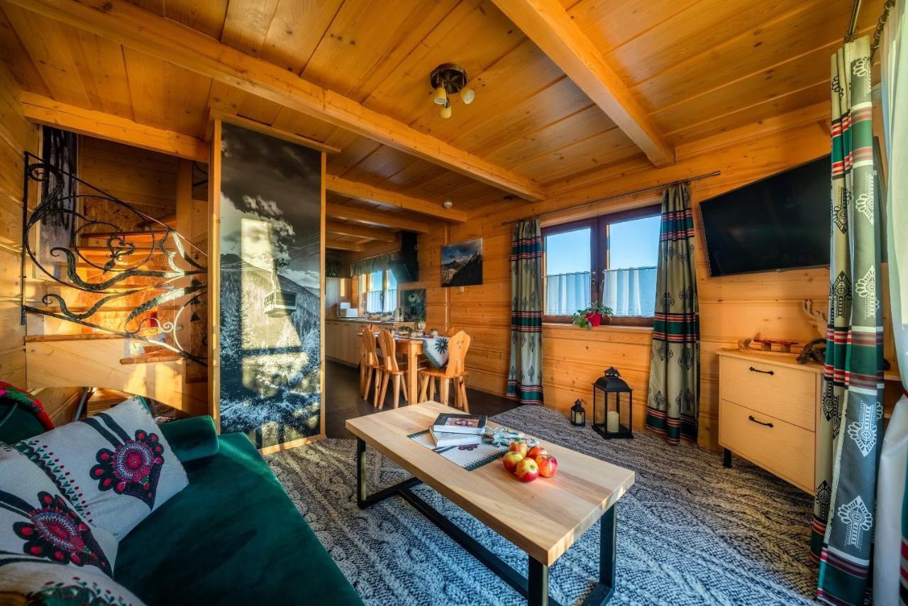 Domki Widokowe Wooden Luxury Chalet & Jacuzzi Zab Eksteriør billede