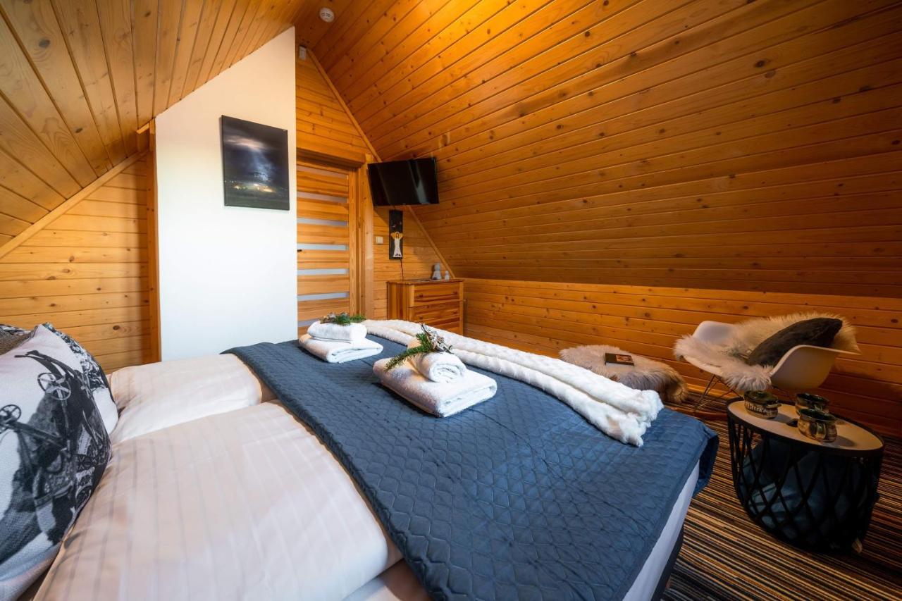 Domki Widokowe Wooden Luxury Chalet & Jacuzzi Zab Eksteriør billede