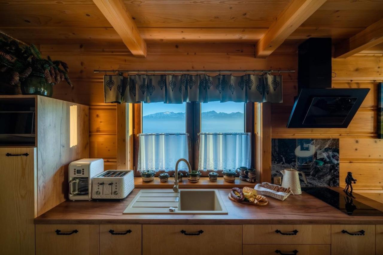 Domki Widokowe Wooden Luxury Chalet & Jacuzzi Zab Eksteriør billede