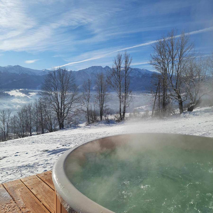 Domki Widokowe Wooden Luxury Chalet & Jacuzzi Zab Eksteriør billede