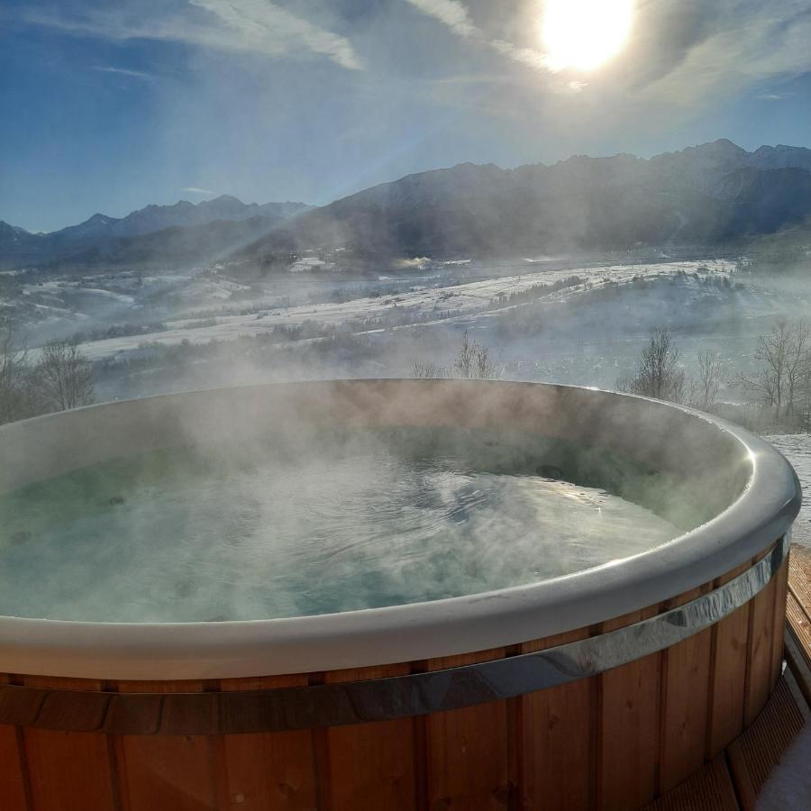 Domki Widokowe Wooden Luxury Chalet & Jacuzzi Zab Eksteriør billede