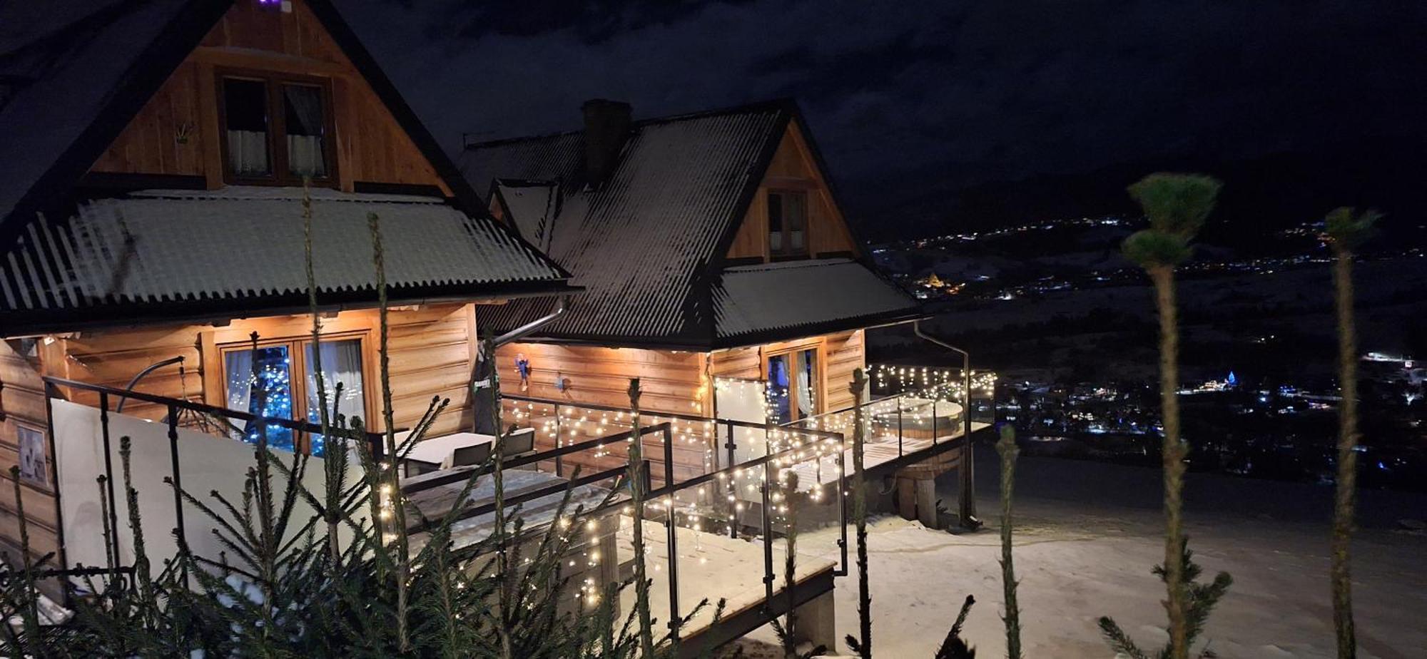 Domki Widokowe Wooden Luxury Chalet & Jacuzzi Zab Eksteriør billede