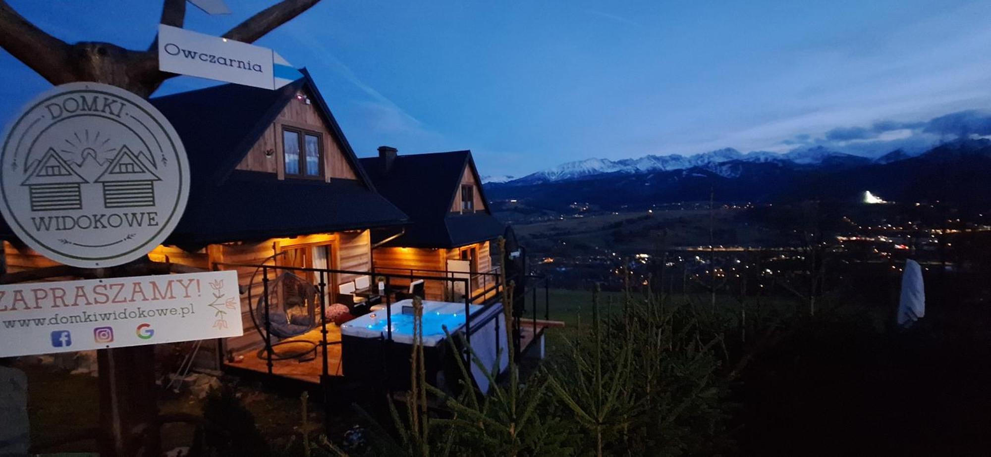 Domki Widokowe Wooden Luxury Chalet & Jacuzzi Zab Eksteriør billede