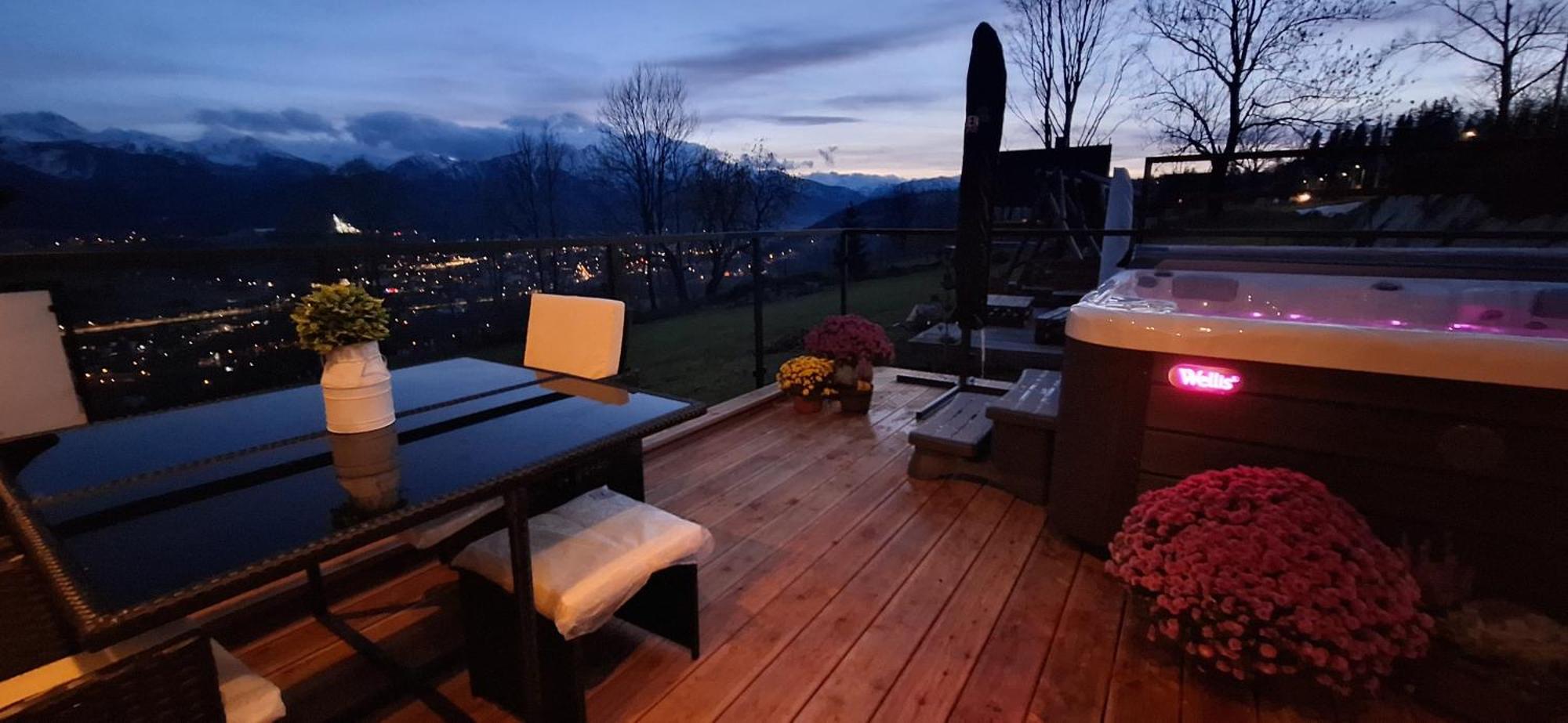 Domki Widokowe Wooden Luxury Chalet & Jacuzzi Zab Eksteriør billede